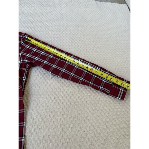 Chaps Easy Care‎ Twill Plaid Button Down Shirt Long Sleeve Casual | Men's Medium - Picture 11 of 13